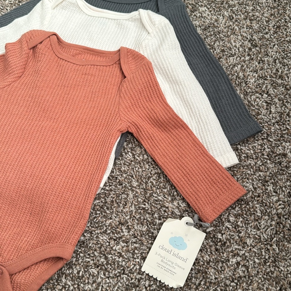 Cloud island onesies- long sleeve 6-9 months